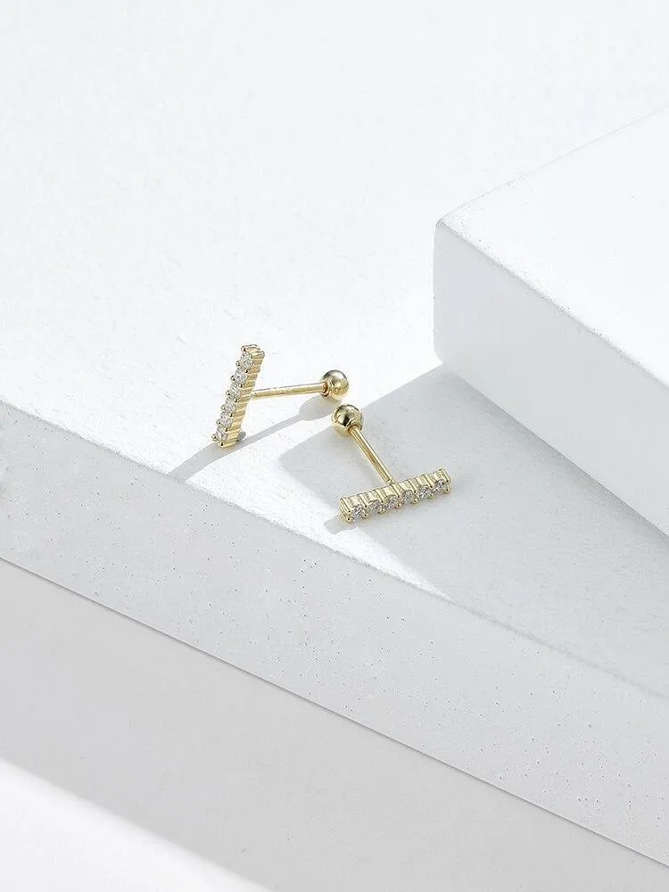 100% Sterling Silver 925 Jewelry For Women Grometry Rectangle