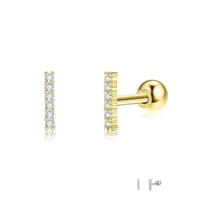 100% Sterling Silver 925 Jewelry For Women Grometry Rectangle