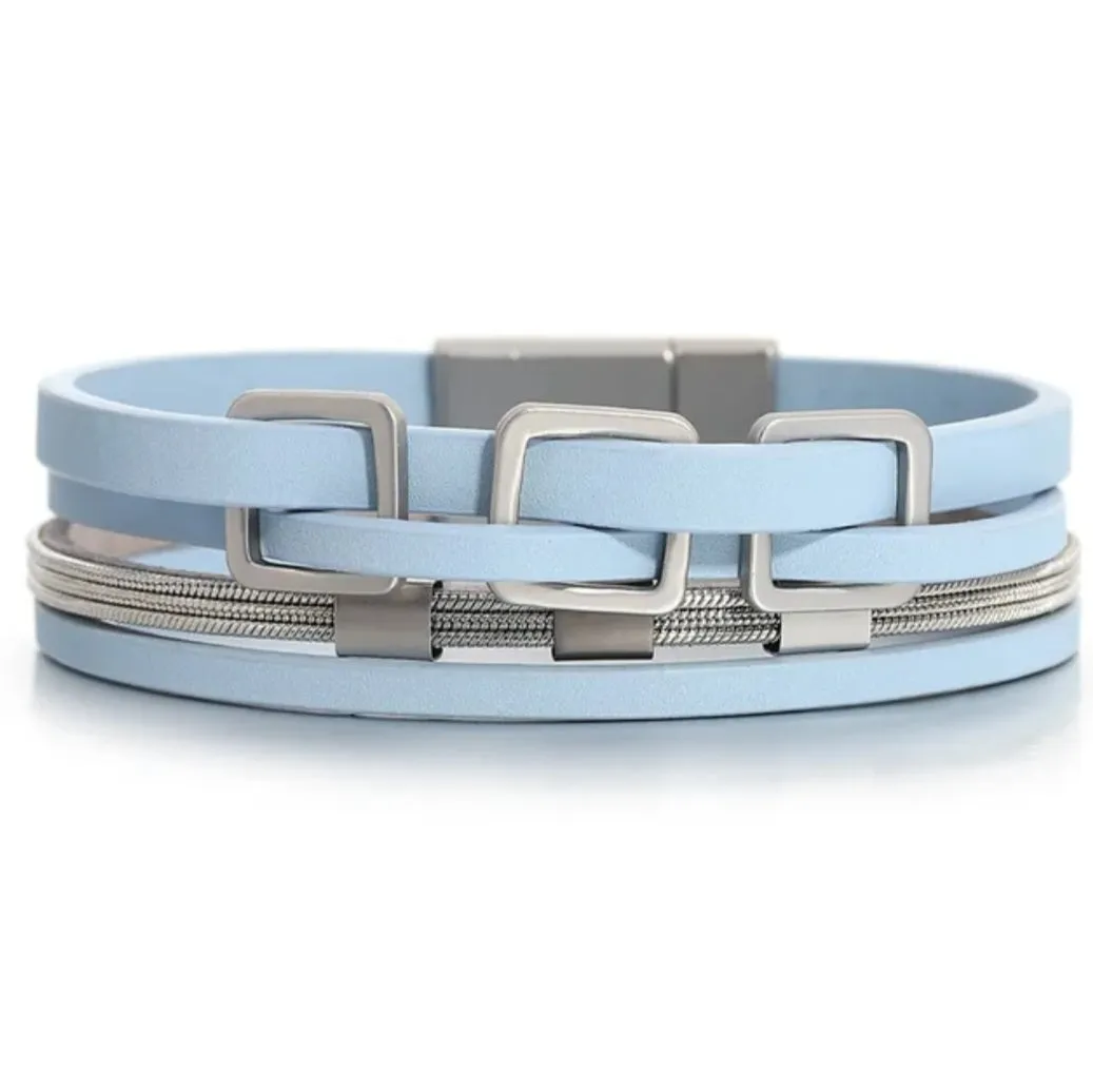 3 Square cuff Bracelet