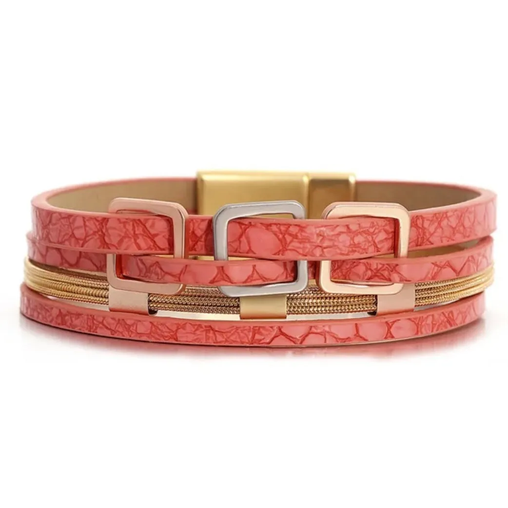 3 Square cuff Bracelet