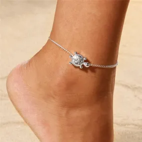 3pcs/set Gold Color Simple Leaf Female Anklets Foot Jewelry Leg Anklets On Foot Ankle Bracelets For Women