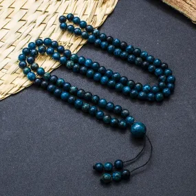 6mm Apatite Beaded Elastic Rope Necklace Bracelet