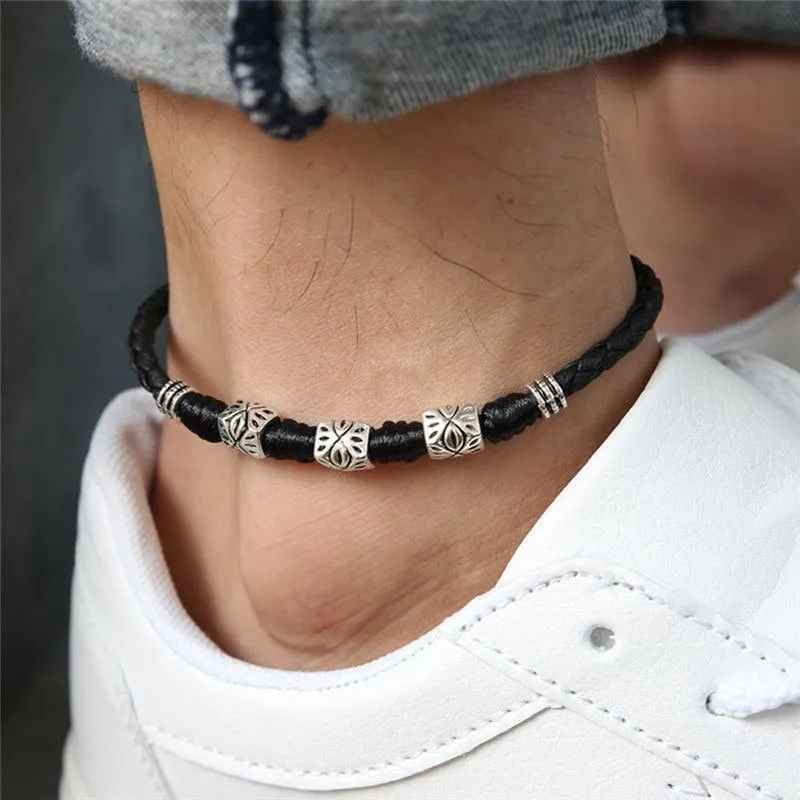 Adjustable Handmade Cool Simple Leaf Anklets