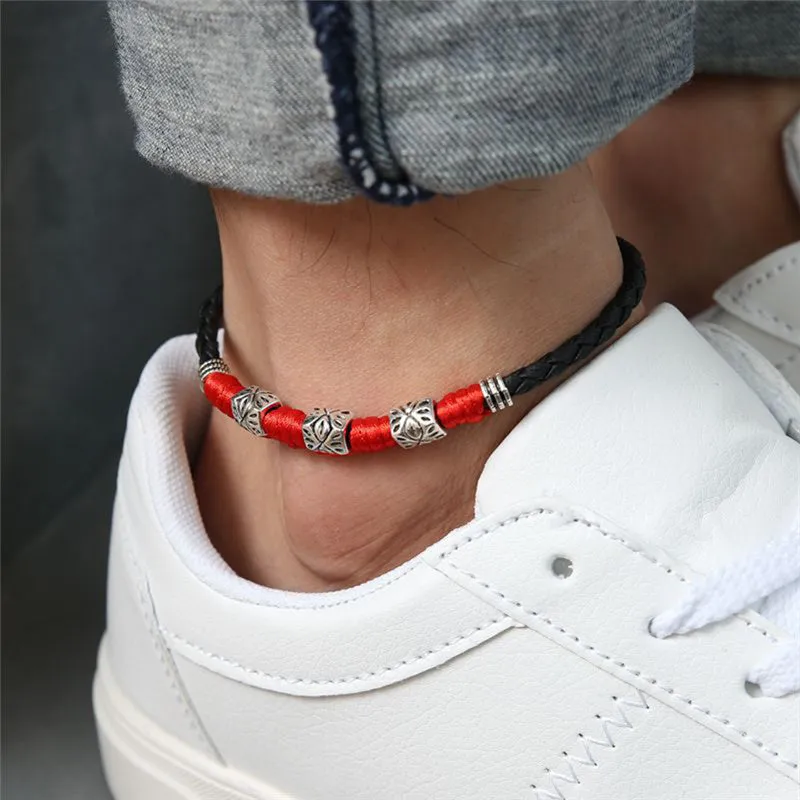 Adjustable Handmade Cool Simple Leaf Anklets