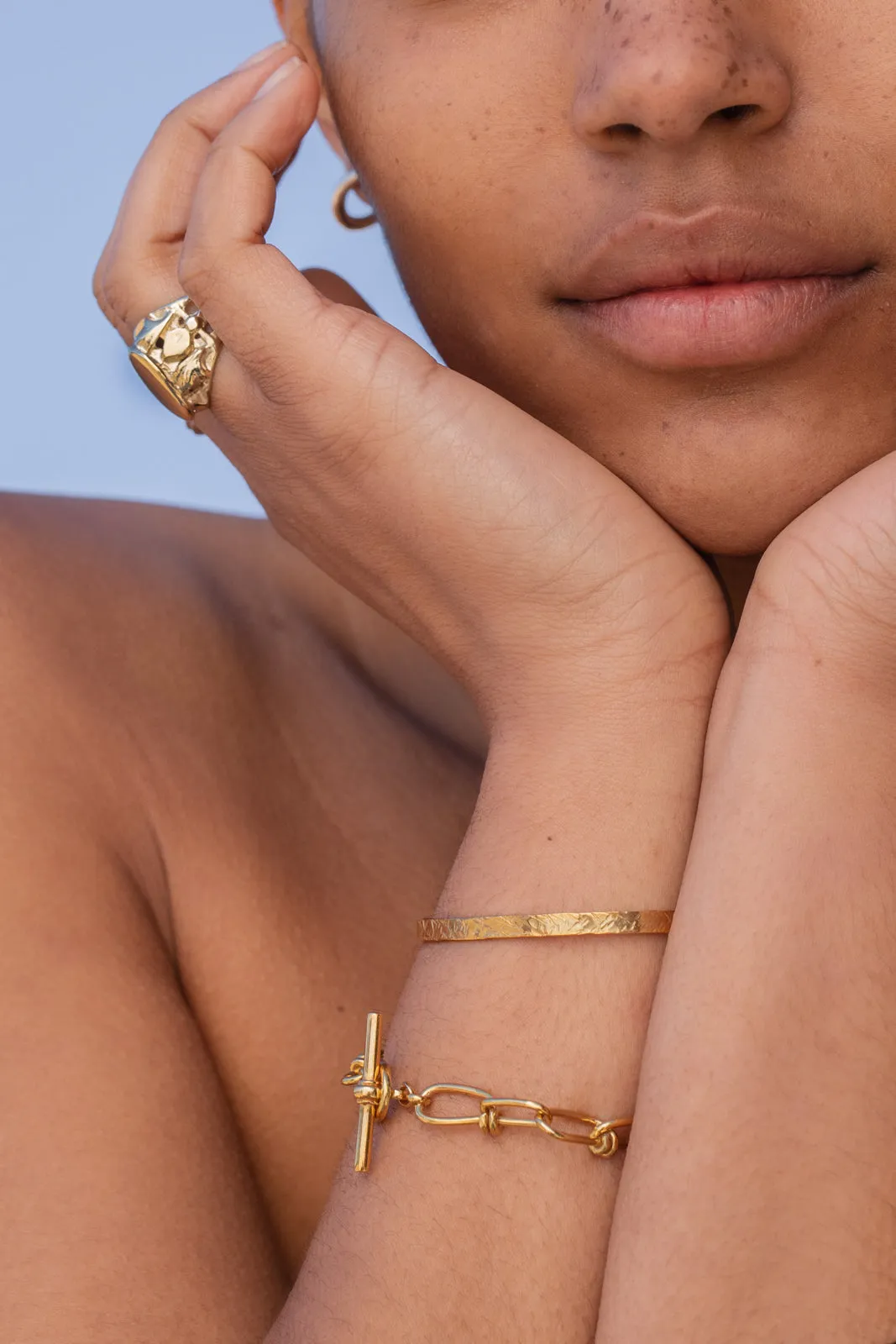 Battered Cuff | Gold