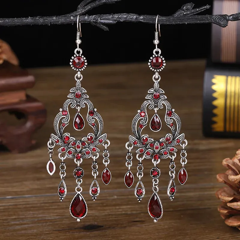 Bohemian Ethnic Style Rhinestone Earrings for Women