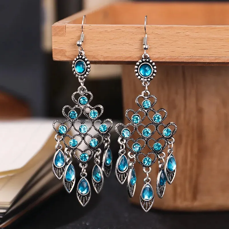 Bohemian Ethnic Style Rhinestone Earrings for Women