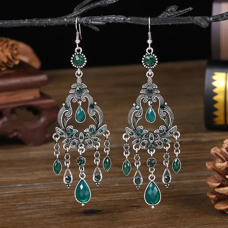 Bohemian Ethnic Style Rhinestone Earrings for Women
