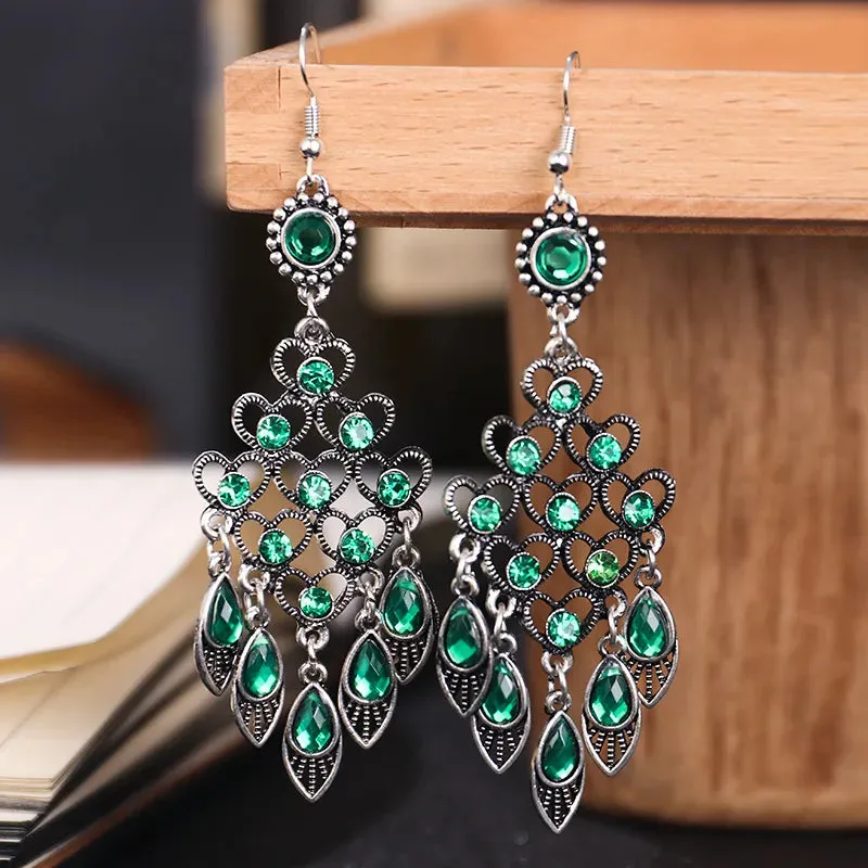 Bohemian Ethnic Style Rhinestone Earrings for Women