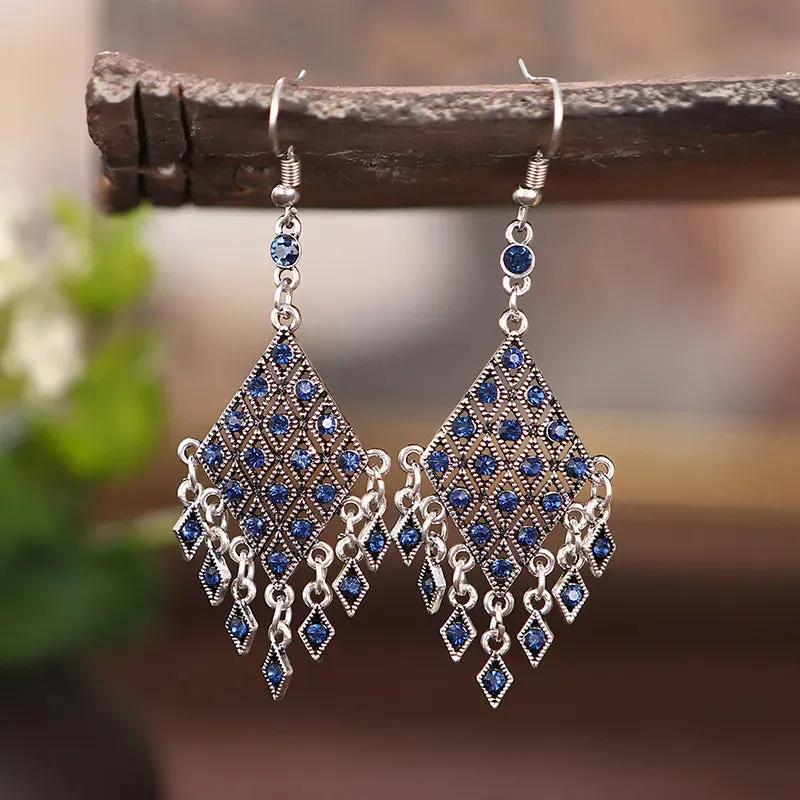 Bohemian Ethnic Style Rhinestone Earrings for Women