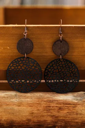 Bohemian Wooden Pendant Drop Earrings | Stylish & Unique