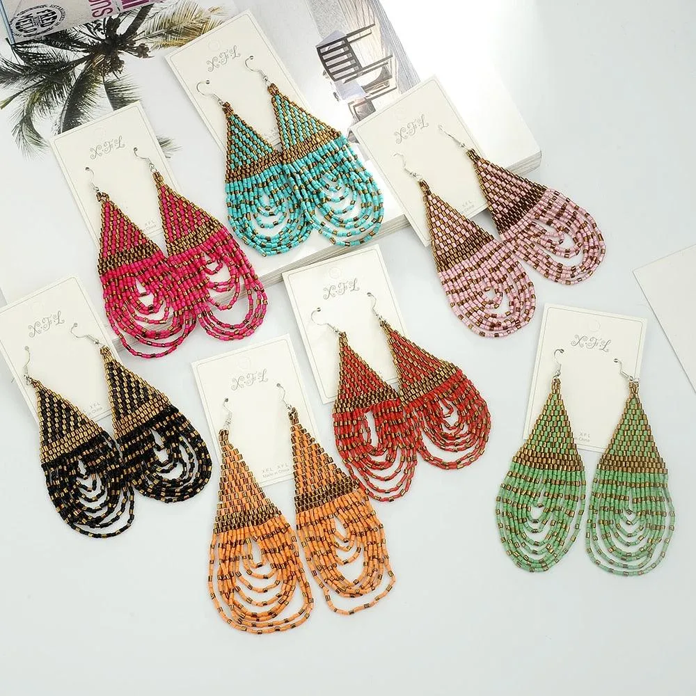 Boho Dangle Waterdrop Earrings