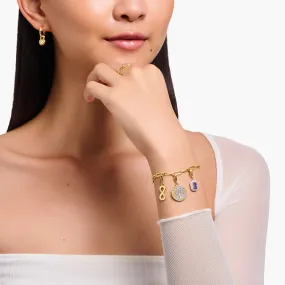 Charm Pendant Infinity Yellow Gold Plated | Thomas Sabo