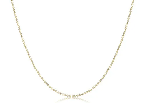 choker classic beaded chain - gold