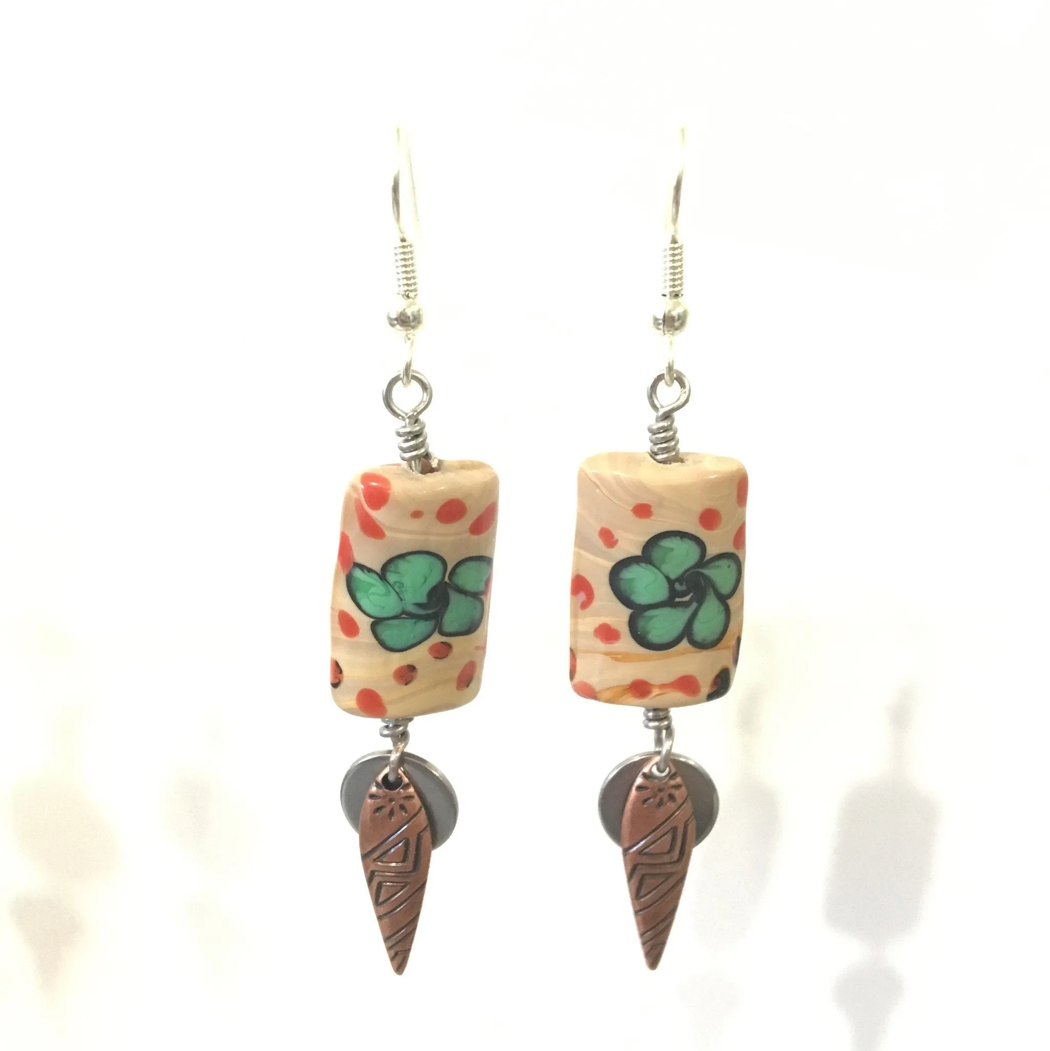 Desert Flower Dangle Earrings