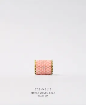 EDEN   ELIE Necklace Bar single bead   optional chain - blossom pink