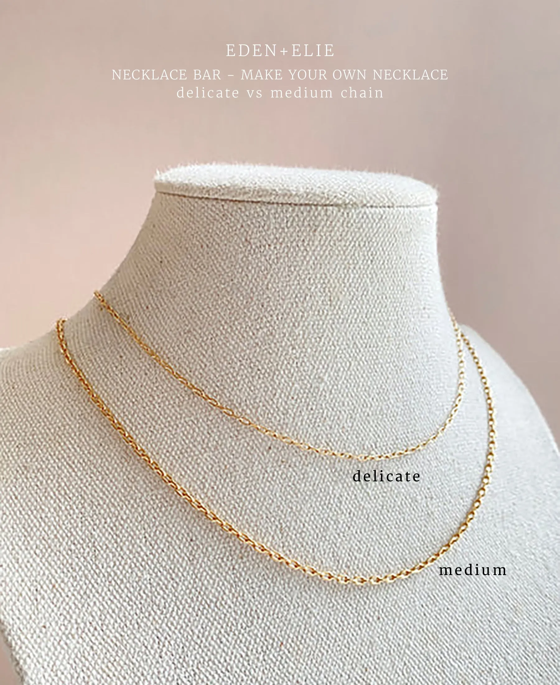 EDEN   ELIE Necklace Bar single bead   optional chain - royal blue