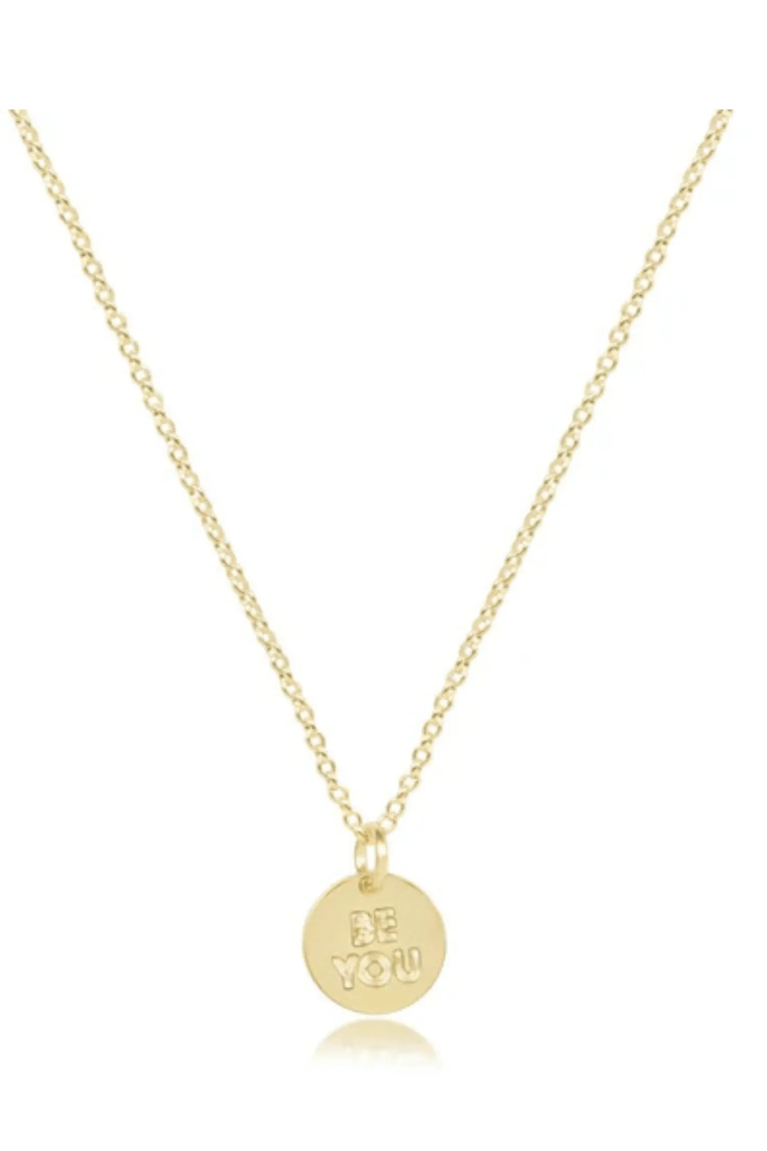 Enewton Egirl 14" Necklace Gold- Be You Small Gold Disc