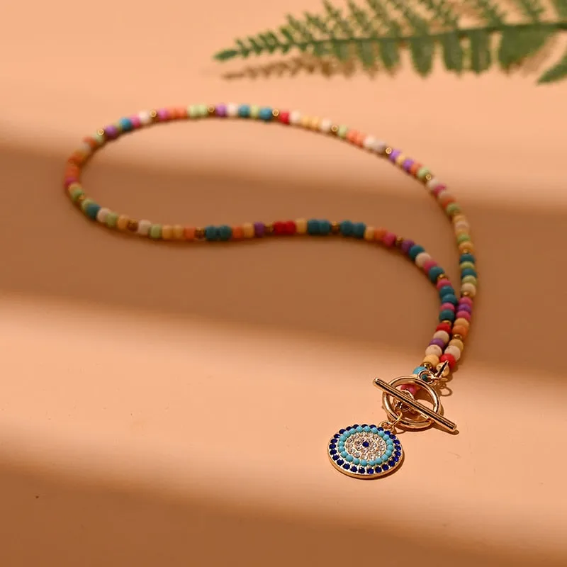 Evil Eyes Beaded Necklaces