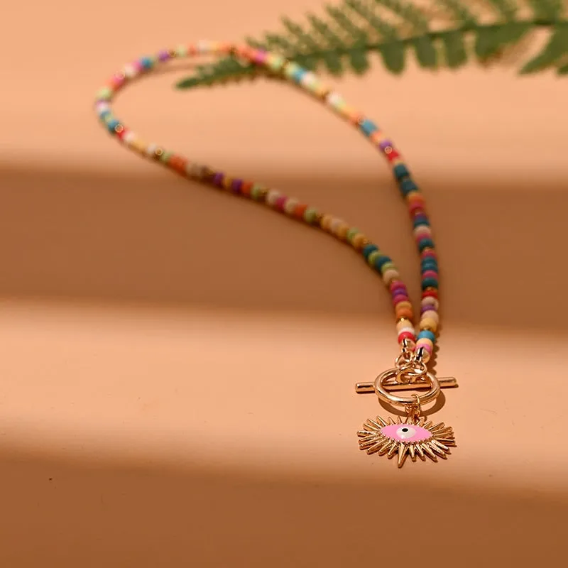 Evil Eyes Beaded Necklaces