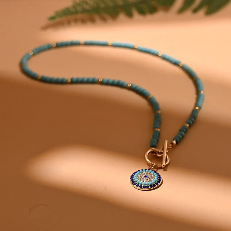 Evil Eyes Beaded Necklaces