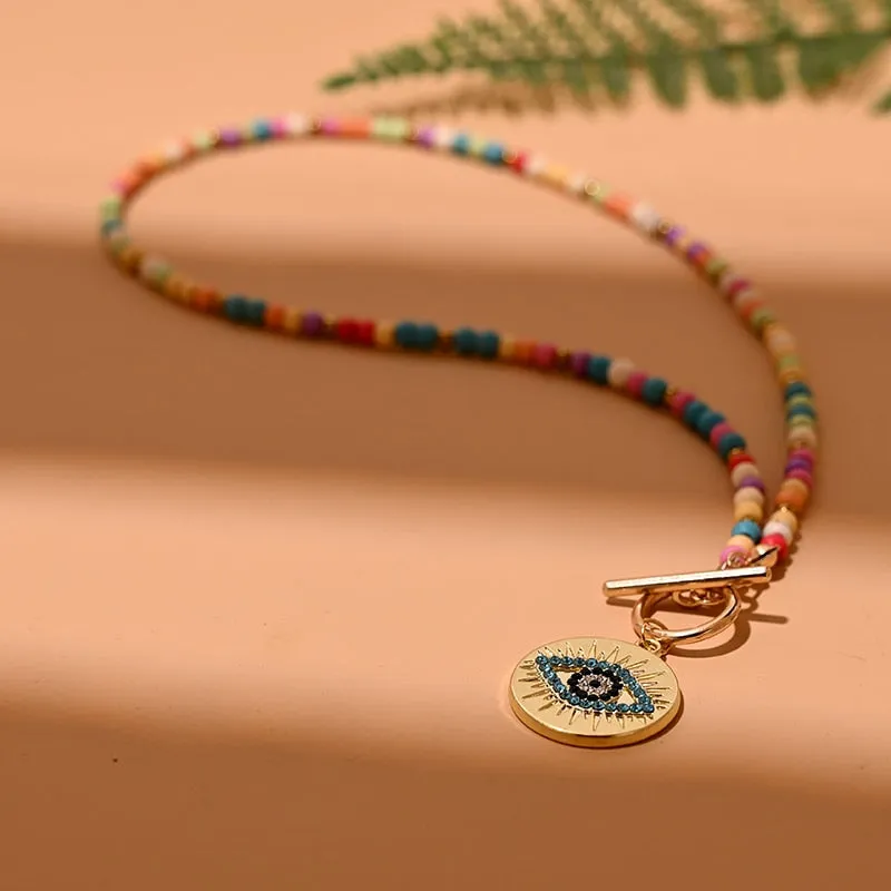 Evil Eyes Beaded Necklaces