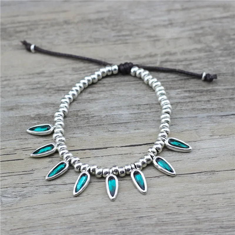Fashion Summer Beach Foot Jewelry Coffee Beans Rope Anklets