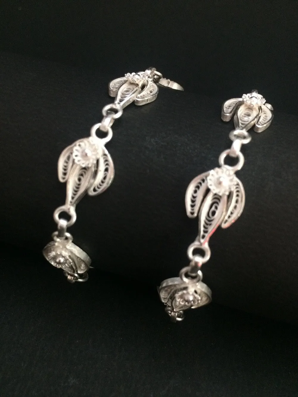 Filigree Silver Anklets