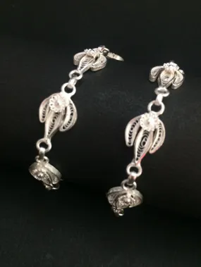 Filigree Silver Anklets
