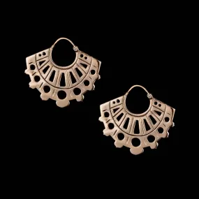 Galactic Brass Earrings