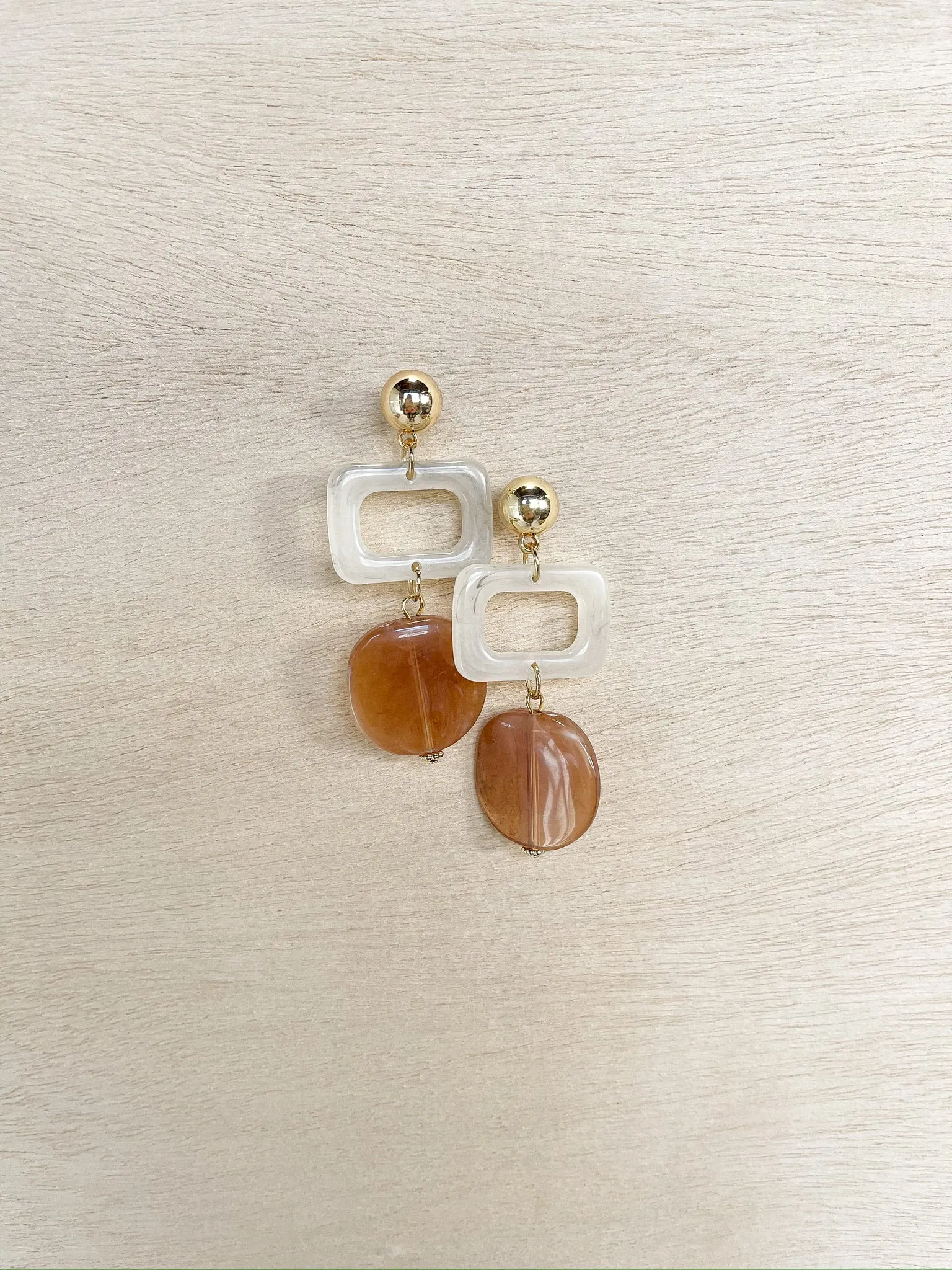 Geometric Acrylic Drop Earrings