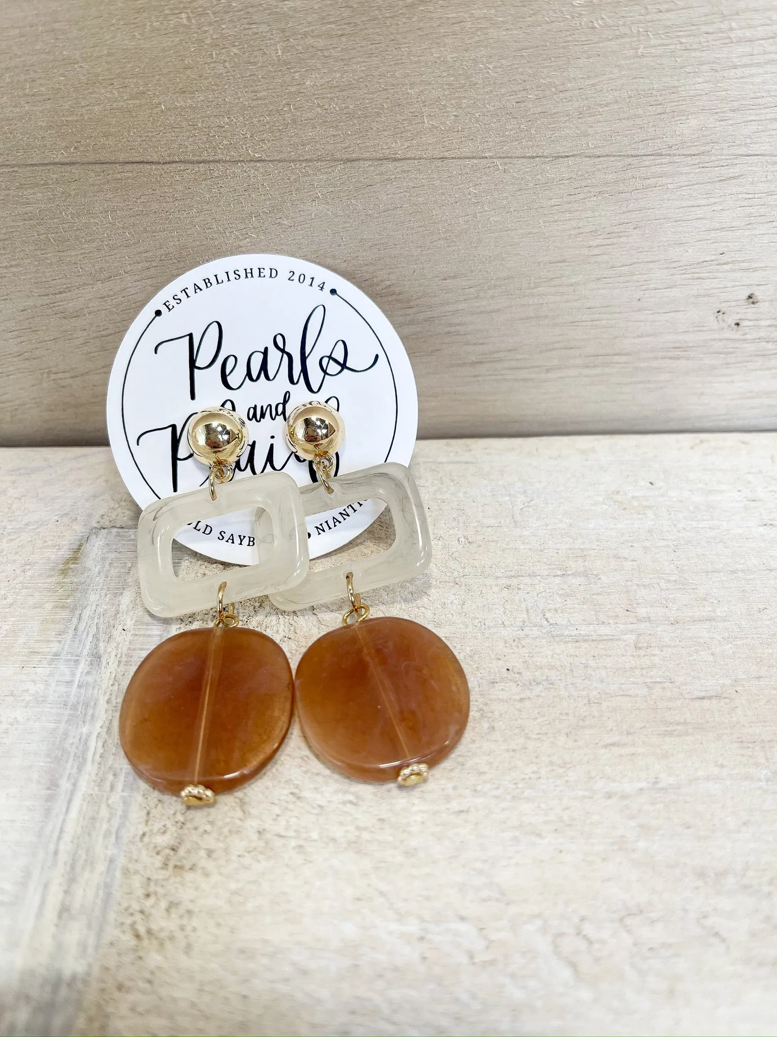 Geometric Acrylic Drop Earrings