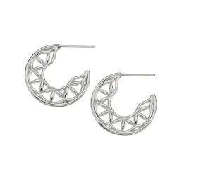 Geometric Half Moon Earrings