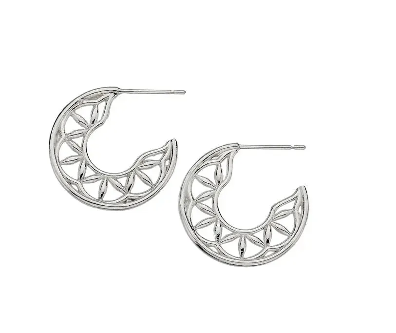 Geometric Half Moon Earrings