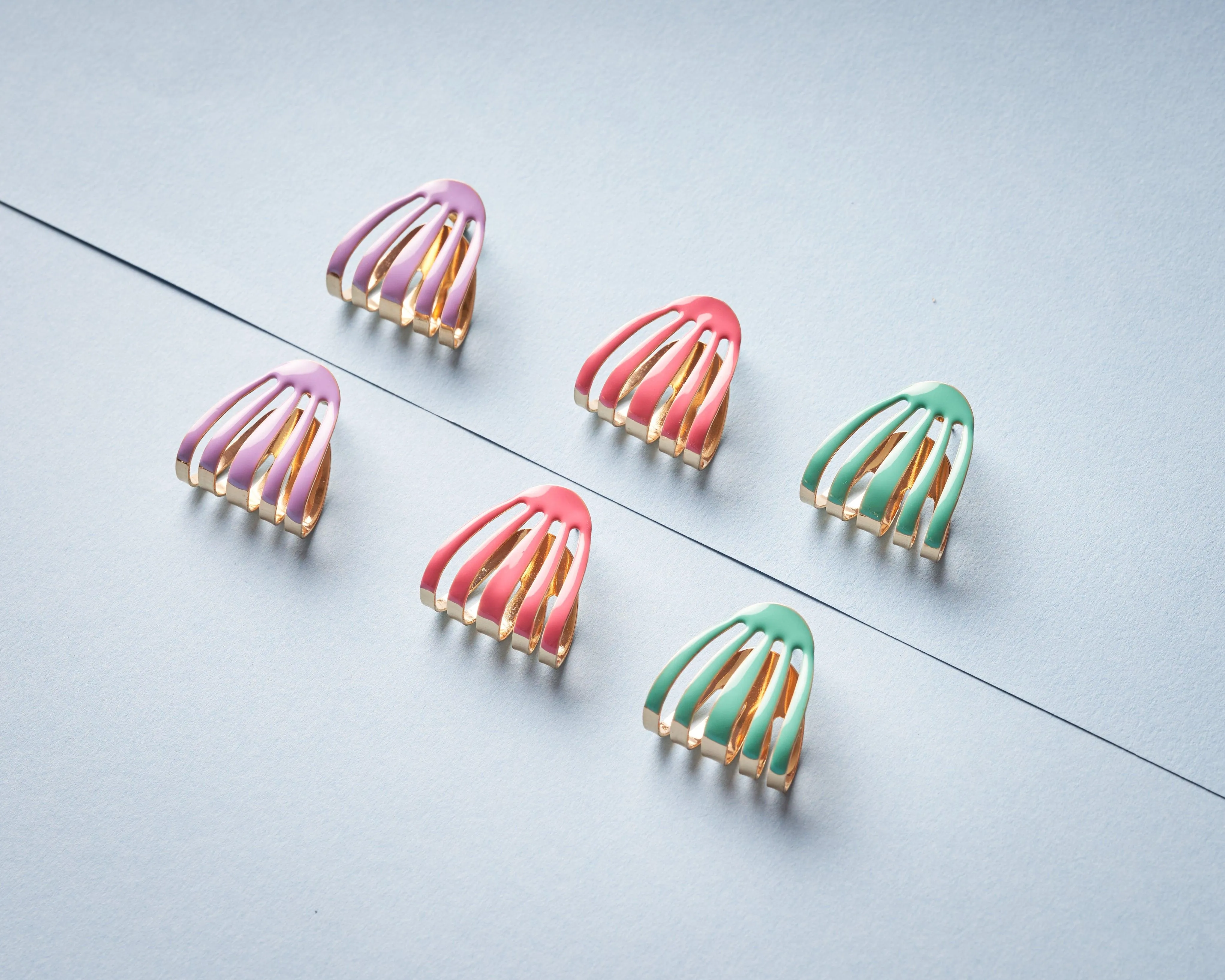 Geometric Pink Earrings