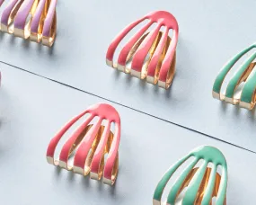 Geometric Pink Earrings