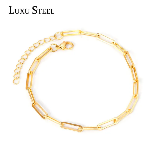 Gold Color Chain Accessories Anklets For Women