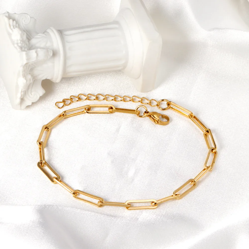 Gold Color Chain Accessories Anklets For Women