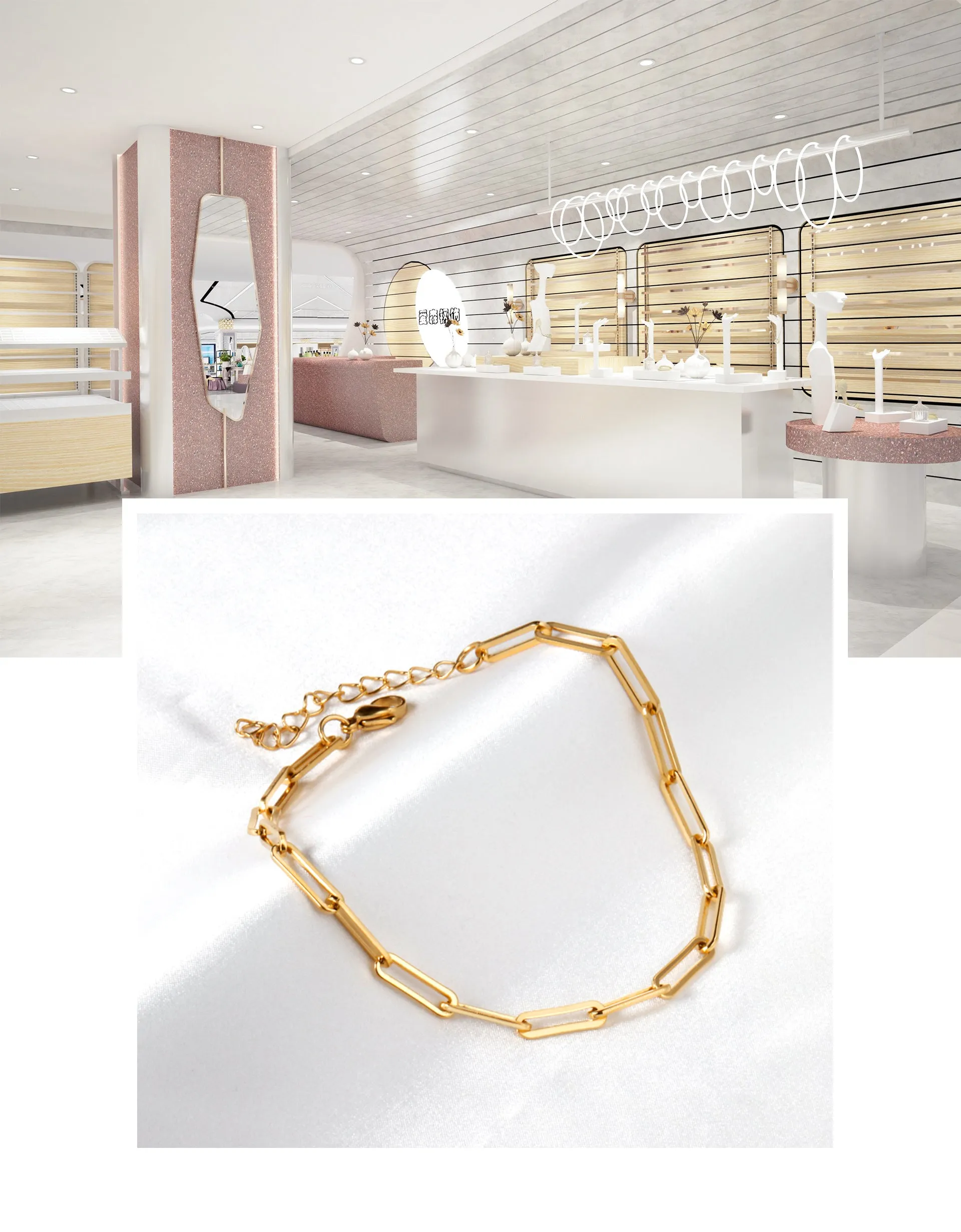 Gold Color Chain Accessories Anklets For Women