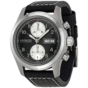 Hamilton Khaki Field Black Dial Chronograph Automatic Men's Watch H71566733