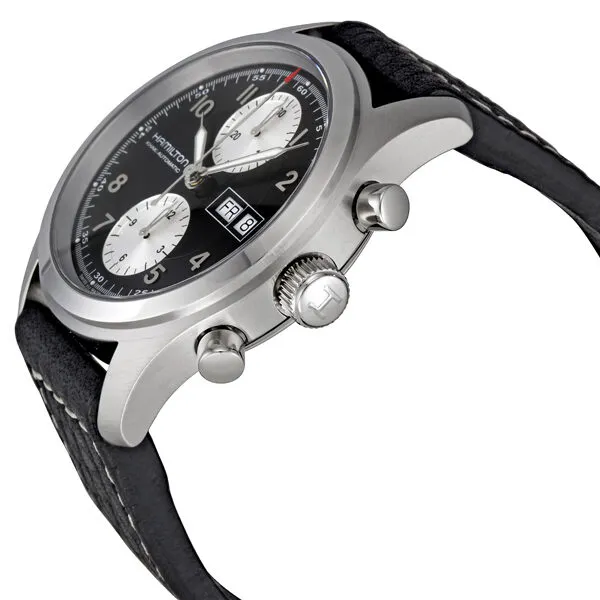 Hamilton Khaki Field Black Dial Chronograph Automatic Men's Watch H71566733