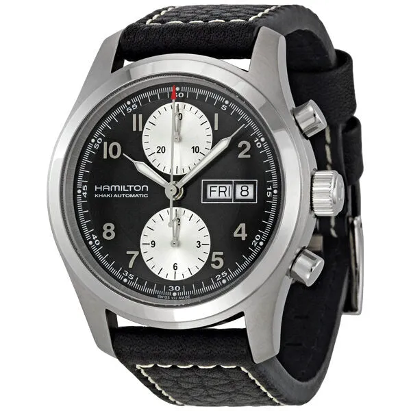 Hamilton Khaki Field Black Dial Chronograph Automatic Men's Watch H71566733