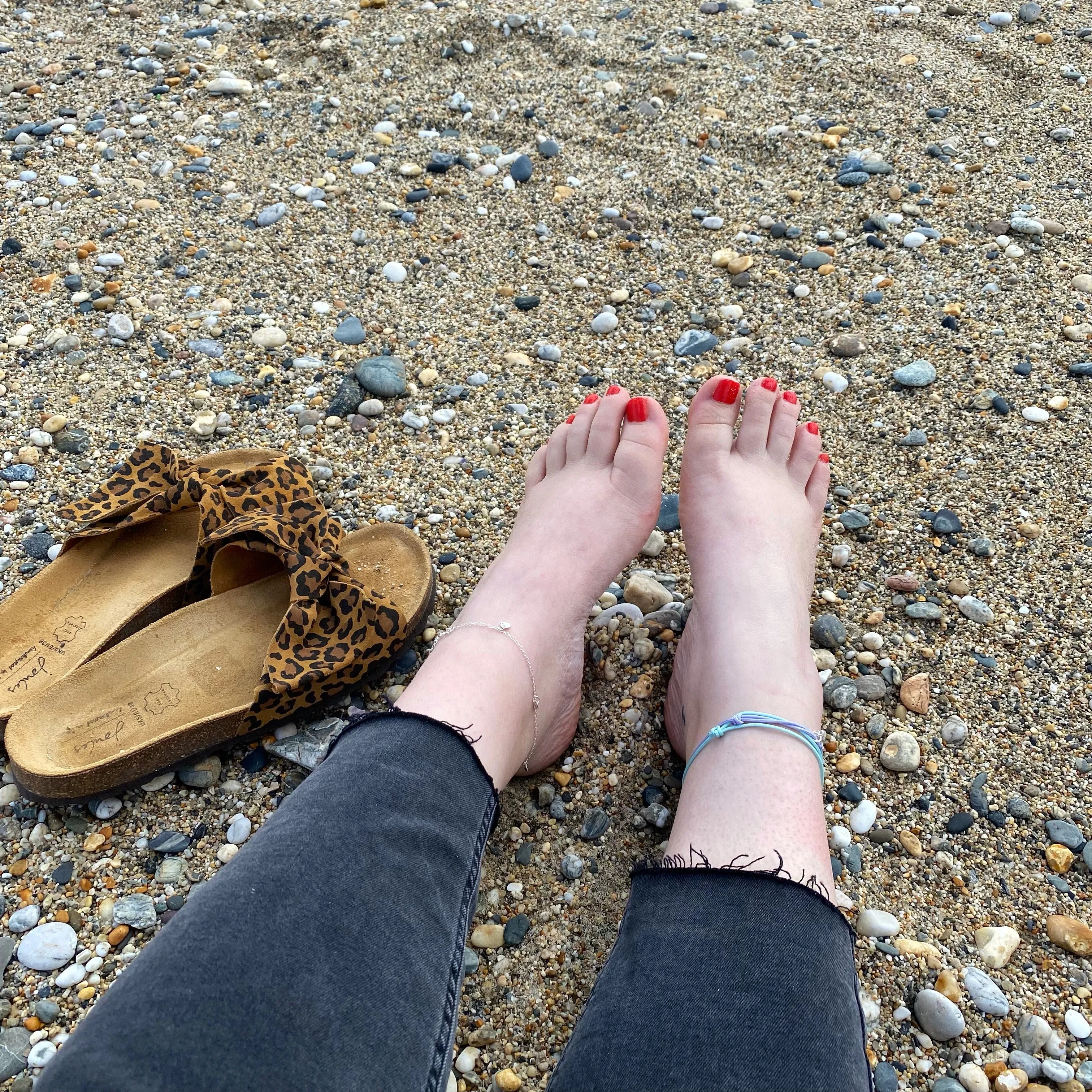 Hammered Discs Coin Anklet