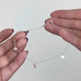 Hammered Discs Coin Anklet