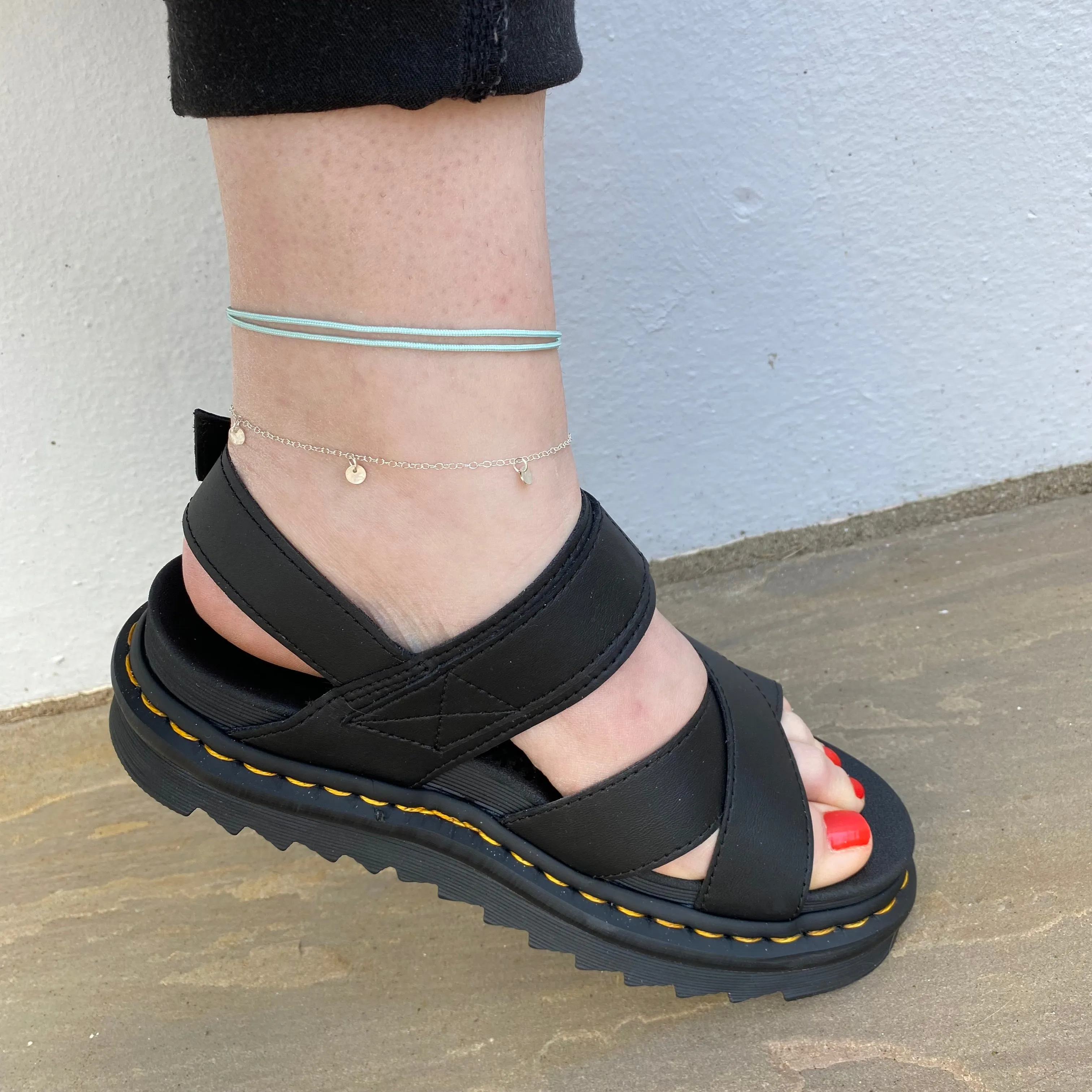Hammered Discs Coin Anklet
