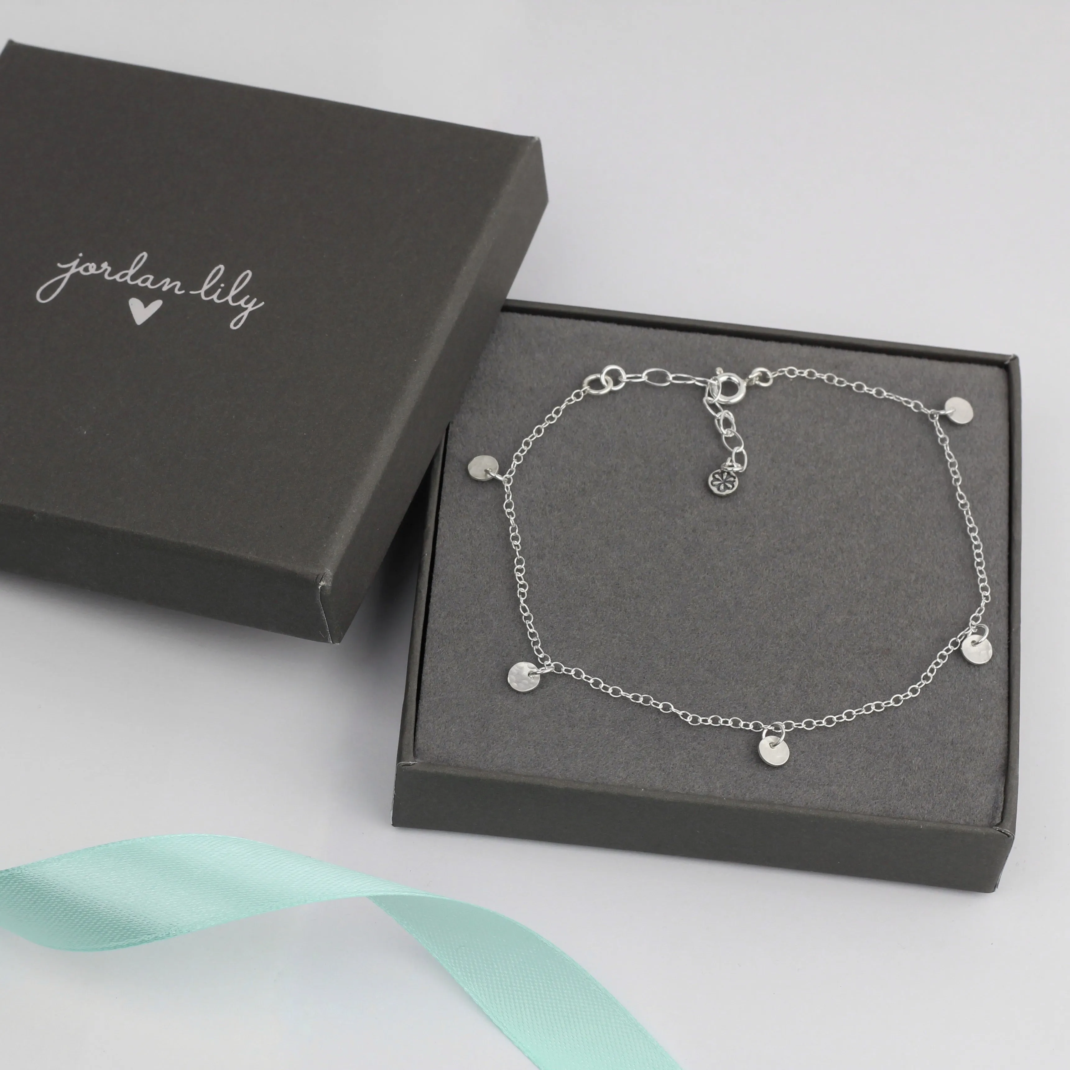 Hammered Discs Coin Anklet