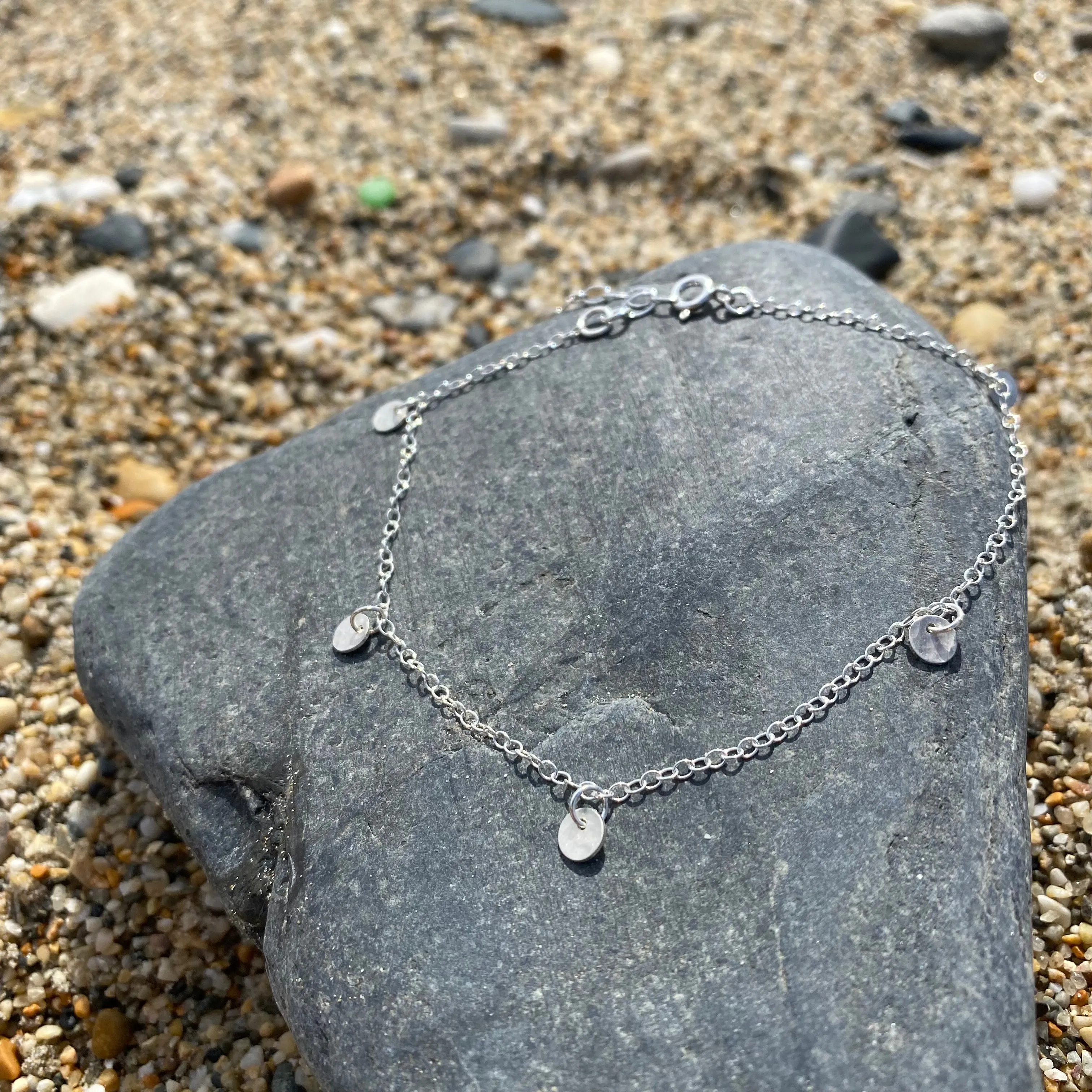 Hammered Discs Coin Anklet