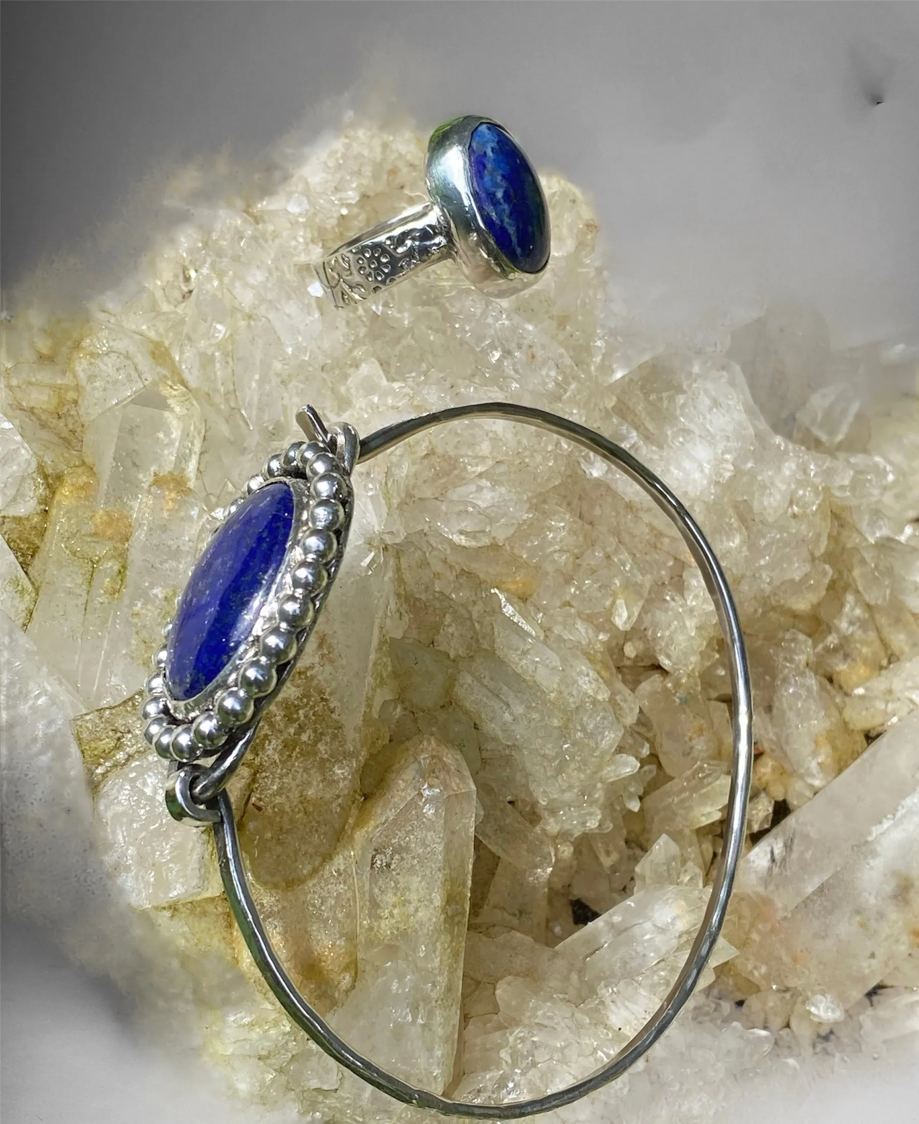 Handmade Lapis Lazuli Tension Cuff