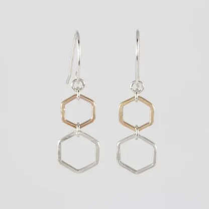 Hexagon Earrings