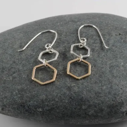 Hexagon Earrings